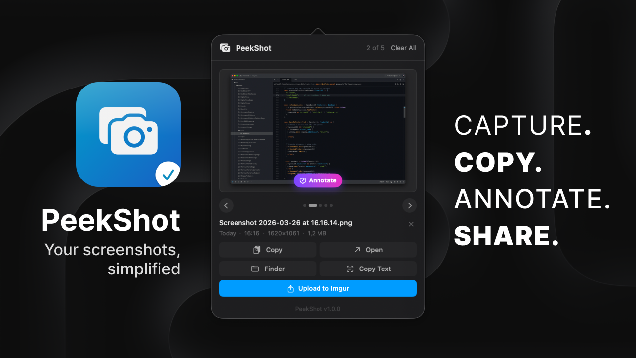Capture. Copy. Annotate. Share.